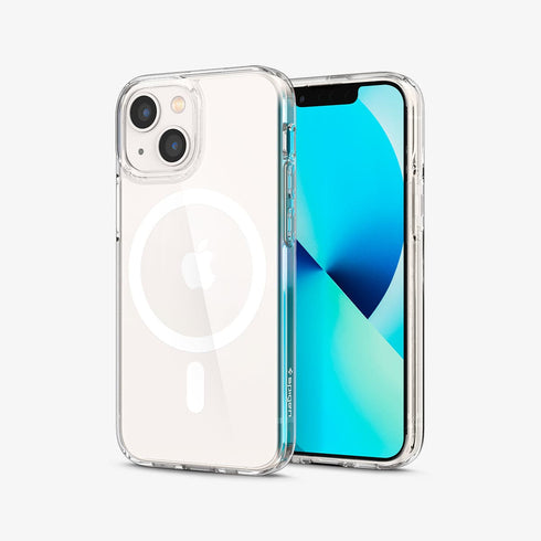 ACS03210 - iPhone 13 Pro Max Case Ultra Hybrid Mag Safe Compatible in white showing the back